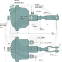 GRANIT Siłownik hamulcowy T24-25 82000415 - 82000415 - Sklep rolniczy PoltechParts