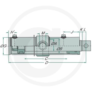 GRANIT Siłownik-DW-HS-50-100-1000 820501010