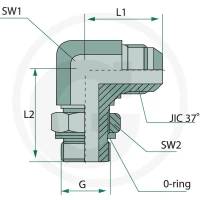 GRANIT WAE 1.5/16 M-JIC x 1 M-BSP-WD 81527640 - 81527640 - Sklep rolniczy PoltechParts