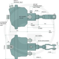 GRANIT Siłownik hamulcowy T20-30 82000414 - 82000414 - Sklep rolniczy PoltechParts