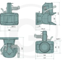 Scharmüller Zaczep automatyczny z kołnier… | poltechparts.pl