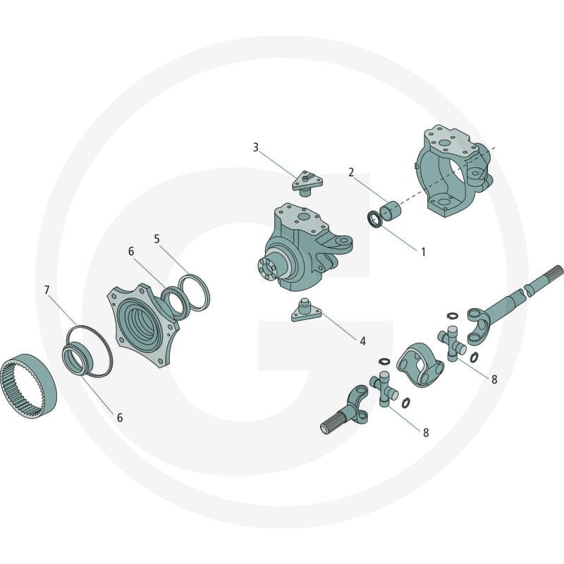 GRANIT Sworzeń przegubu 72702340 - 72702340 - Sklep rolniczy PoltechParts