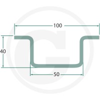 GRANIT Prowadnica łańcucha 3950mm 75500016 - 75500016 - Sklep rolniczy PoltechParts