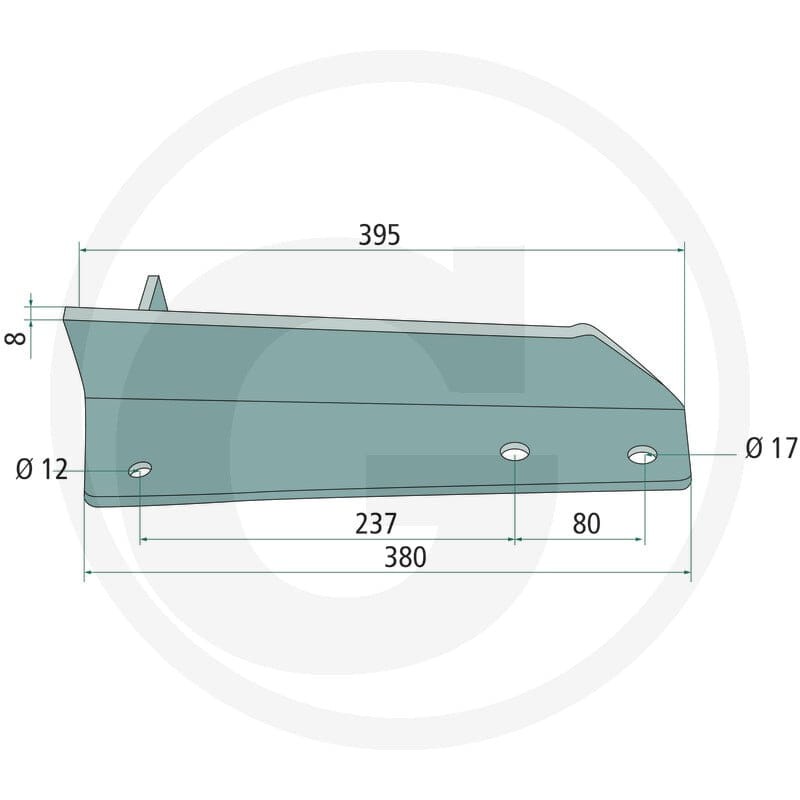 GRANIT Lewa łopatka rozrzutnika 75500028 - 75500028 - Sklep rolniczy PoltechParts