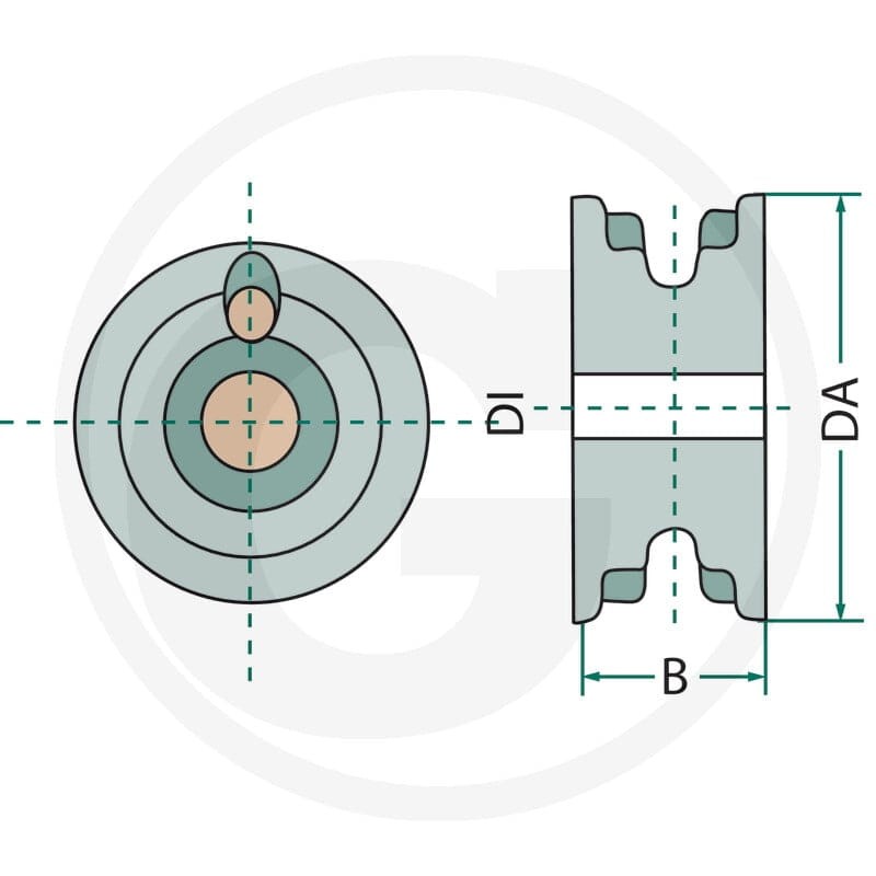 GRANIT Rolka zwrotna 7552-150130 - 7552-150130 - Sklep rolniczy PoltechParts