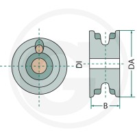 GRANIT Rolka zwrotna 7552-150130 - 7552-150130 - Sklep rolniczy PoltechParts