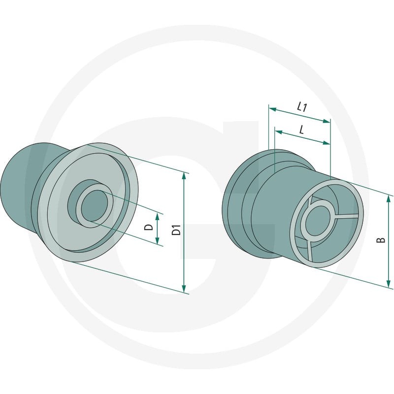 GRANIT Rolka napinająca łańcucha 75532028 - 75532028 - Sklep rolniczy PoltechParts