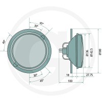 GRANIT Reflektor kierunkowy 70704007 | poltechparts.pl