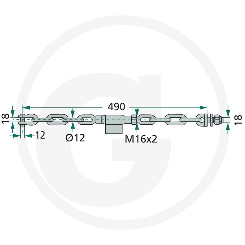GRANIT Stabilisatorenkette 718IM-S02 - 718IM-S02 - Sklep rolniczy PoltechParts