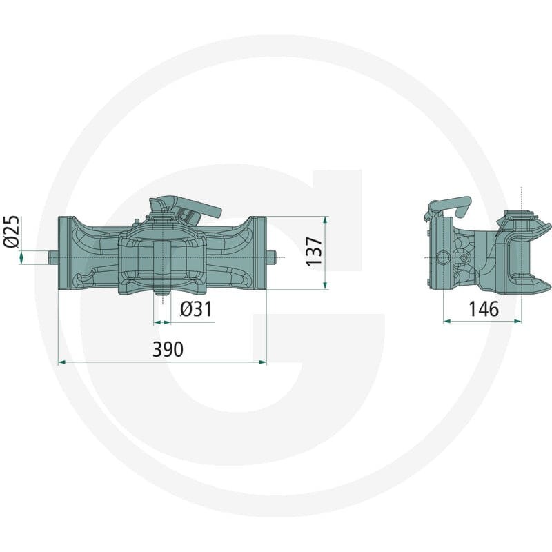 Sauermann Zaczep automatyczny 711145011 - 711145011 - Sklep rolniczy PoltechParts