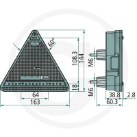 GRANIT Lampa tylna LED 7070010025 | poltechparts.pl