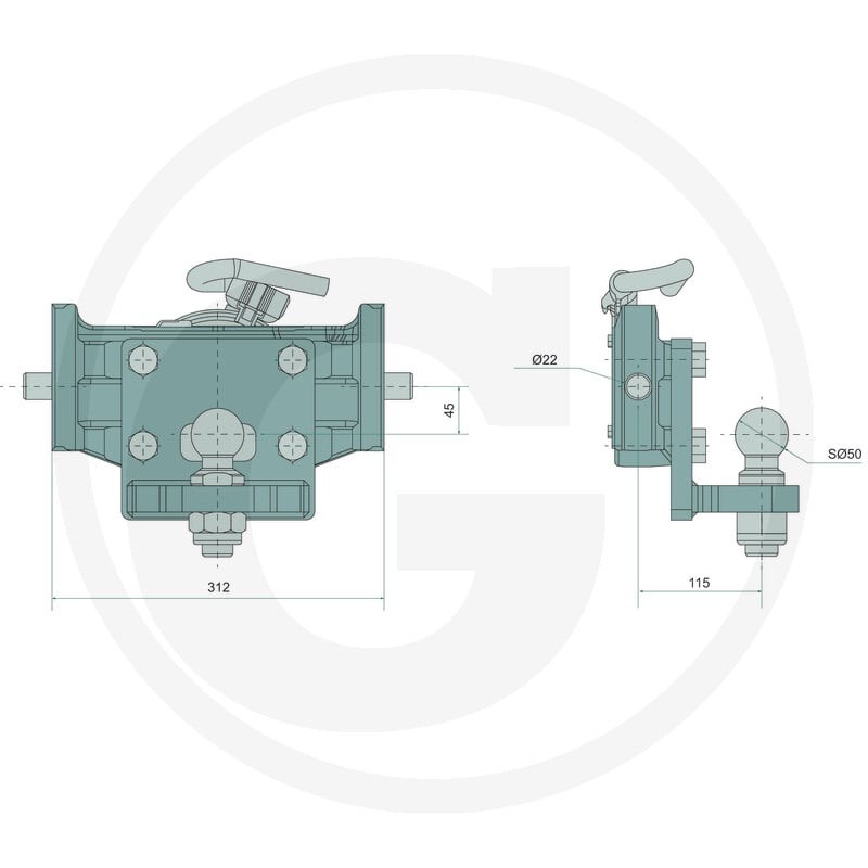 Sauermann Zaczep automatyczny 711200102 - 711200102 - Sklep rolniczy PoltechParts