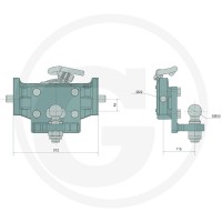 Sauermann Zaczep automatyczny 711200102 - 711200102 - Sklep rolniczy PoltechParts