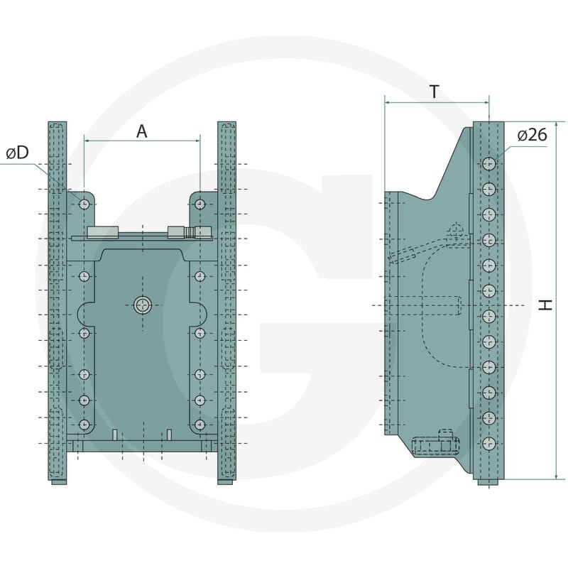 Sauermann Rama zaczepowa 711485012 - 711485012 - Sklep rolniczy PoltechParts