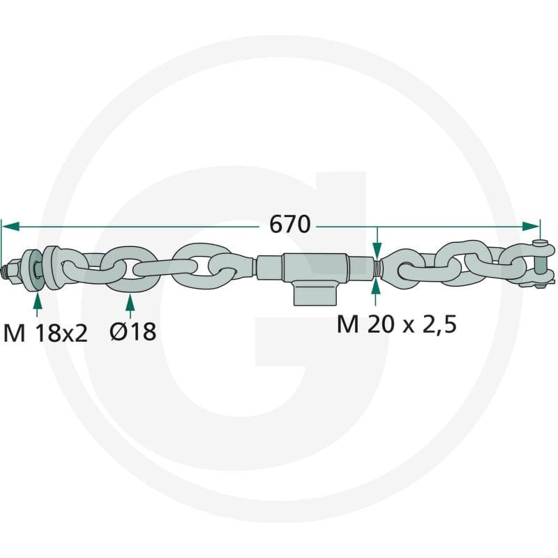 GRANIT Stabilisatorenkette 718ATC670F - 718ATC670F - Sklep rolniczy PoltechParts
