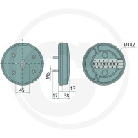 GRANIT Lampa tylna LED 7070010057 | poltechparts.pl