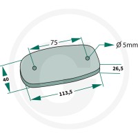 GRANIT Lampa obrysowa boczna 70799165 | poltechparts.pl