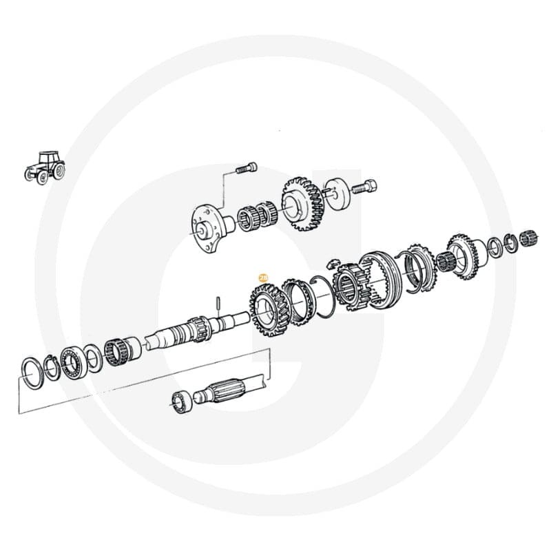 GRANIT Koło zębate czołowe 70806127 | poltechparts.pl