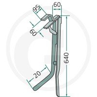 SAPHIR Zęby 695000250 - 695000250 - Sklep rolniczy PoltechParts