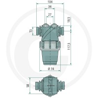 ARAG Filtr ciśnieniowy 67032220B3 - 67032220B3 - Sklep rolniczy PoltechParts