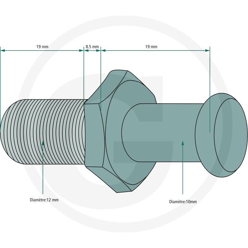 GRANIT Sworzeń zamykający 65406384 - 65406384 - Sklep rolniczy PoltechParts