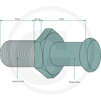 GRANIT Sworzeń zamykający 65406384 - 65406384 - Sklep rolniczy PoltechParts