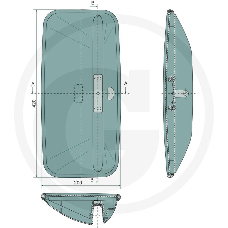 GRANIT Lusterko 65418034 | poltechparts.pl