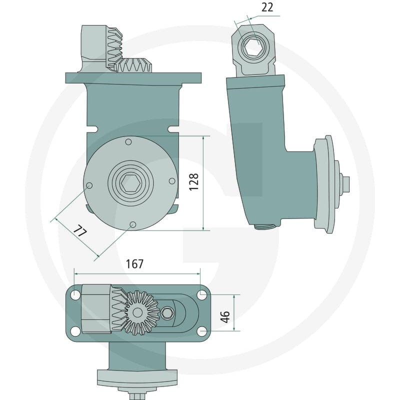 GRANIT Przekładnia 647426845F - 647426845F - Sklep rolniczy PoltechParts