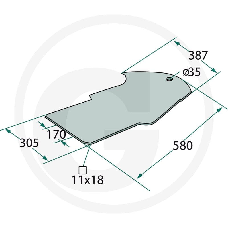 GRANIT Płoza 64755922130F | poltechparts.pl