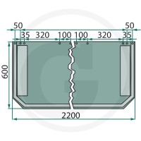 GRANIT Plandeka zgarniająca 64757721200F - 64757721200F - Sklep rolniczy PoltechParts