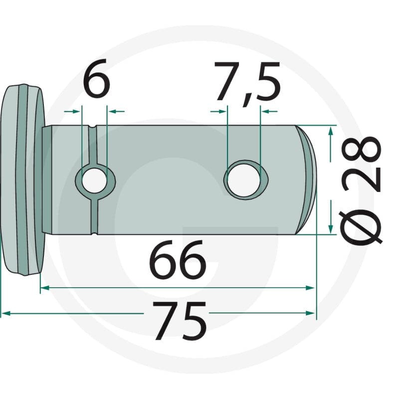 GRANIT Sworzeń 64758757700F - 64758757700F - Sklep rolniczy PoltechParts