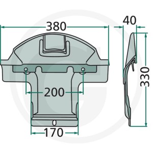 GRANIT Płoza ślizgowa 647882520170700