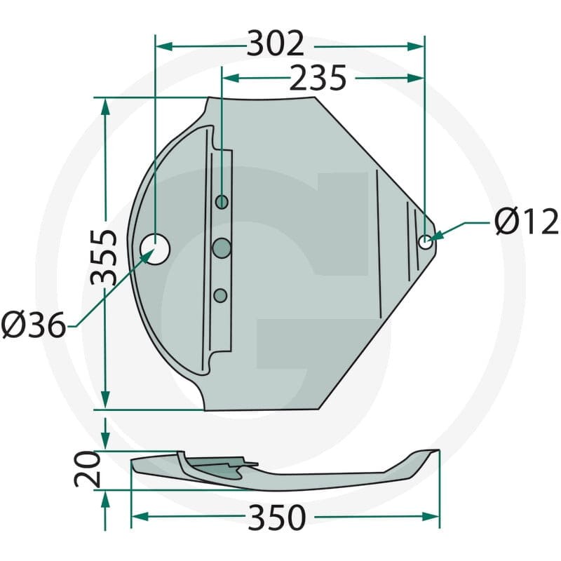 GRANIT Płoza 647B1650186F | poltechparts.pl