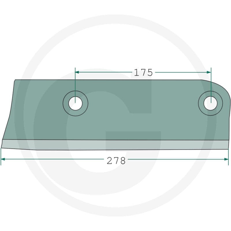 GRANIT Nóż sieczkarni 647EP-5F - 647EP-5F - Sklep rolniczy PoltechParts
