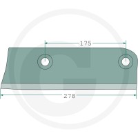 GRANIT Nóż sieczkarni 647EP-5F - 647EP-5F - Sklep rolniczy PoltechParts