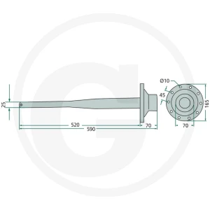 GRANIT Wałek napędowy 647ET-0319F