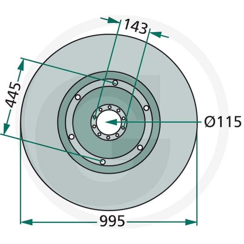 GRANIT Talerz ślizgowy 647ET-049F - 647ET-049F - Sklep rolniczy PoltechParts