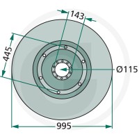 GRANIT Talerz ślizgowy 647ET-049F - 647ET-049F - Sklep rolniczy PoltechParts