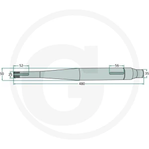 GRANIT Wałek napędowy 647GT-256F