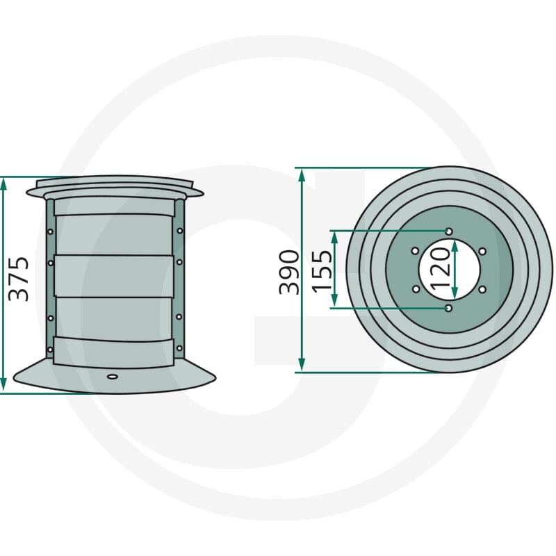 GRANIT Bęben tnący 647TG0100K0F - 647TG0100K0F - Sklep rolniczy PoltechParts