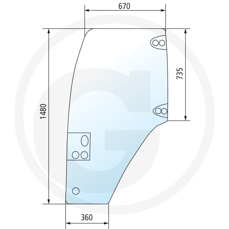 GRANIT Szyba drzwi 65002125