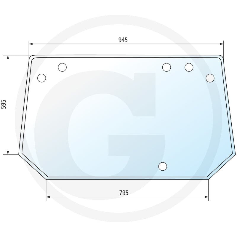 GRANIT Szyba tylna (C1200 DX3 V/F/S) 65004101