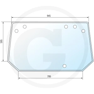 GRANIT Szyba tylna (C1200 DX3 V/F/S) 65004101