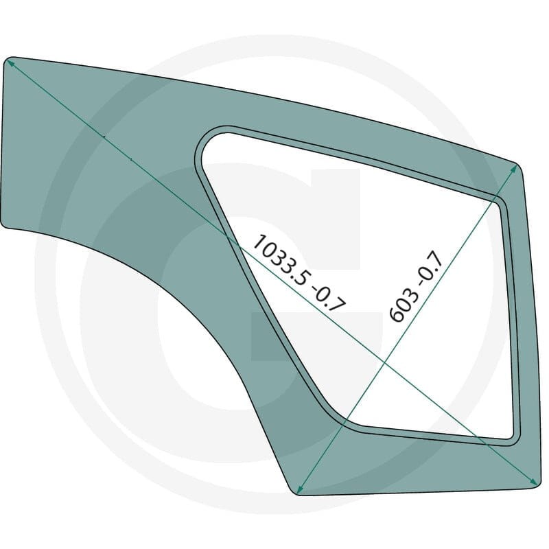 GRANIT Szyba drzwi 65015S10255 | poltechparts.pl