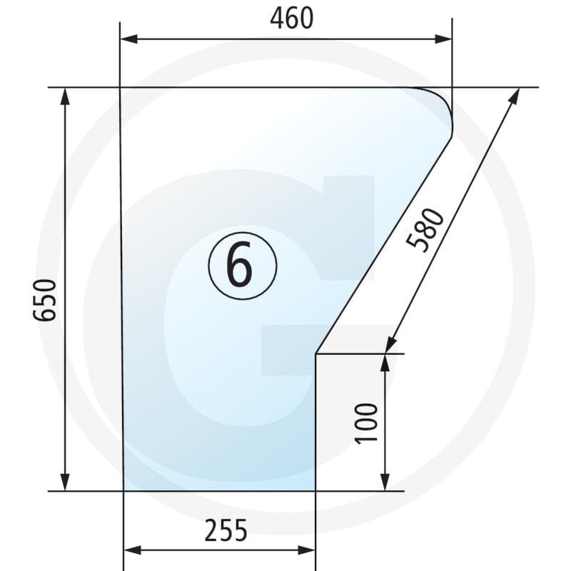 GRANIT Szyba drzwi 650S354137