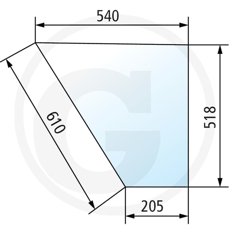 GRANIT Szyba drzwi 650S8810111140