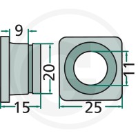 GRANIT Oczko prowadzące supłacza 6470361080000F - 6470361080000F - Sklep rolniczy PoltechParts