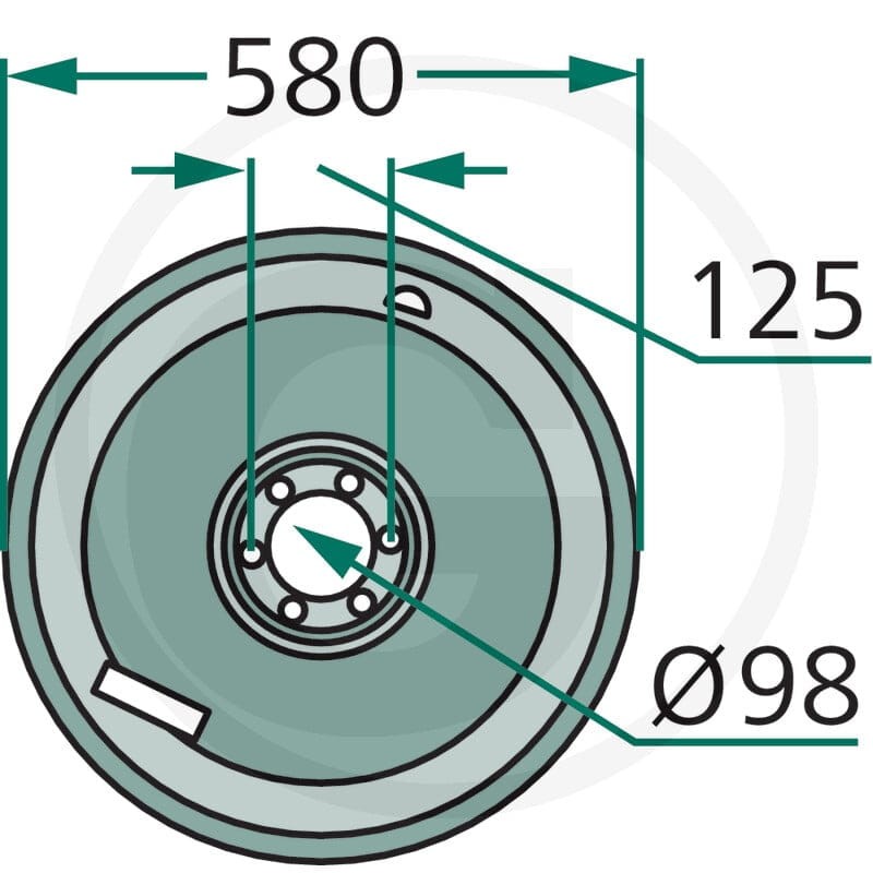 GRANIT Talerze ślizgowe 6471136790F - 6471136790F - Sklep rolniczy PoltechParts