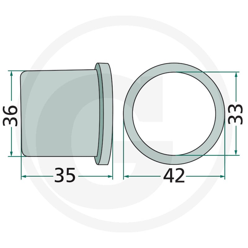 GRANIT Tulejka kołnierzowa 647120725F | poltechparts.pl