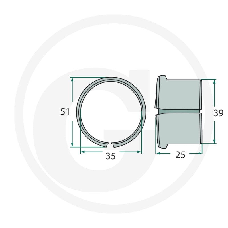 GRANIT Tulejka 647123507F | poltechparts.pl